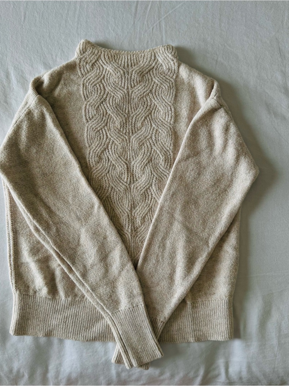 Banana Republic Cream Cable Turtleneck Sweater Size XS